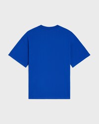 T-SHIRT IN cotton jersey - ROYAL BLUE / OFF WHITE -  - 2 | CELINE