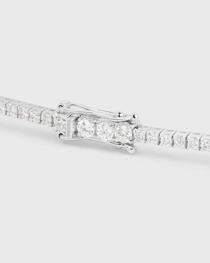 Tennis Necklace in White Gold and Diamonds - White Gold & White -  - 1 | CELINE