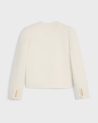icone jacket IN cashmere and wool natté - WHITE -  - 2 | CELINE