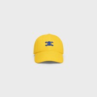 VIVIENNE CAP IN corduroy - YELLOW / BLUE -  - 2 | CELINE