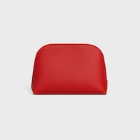MEDIUM COSMETIC POUCH IN SMOOTH CALFSKIN - ULTRA RED / SYRAH - POUCHES - 2 | CELINE