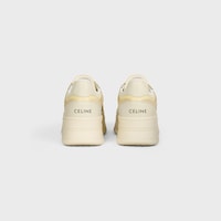 ブロックウェッジ スニーカー / カーフスキン＆スエードカーフスキン - クリーム / ライトイエロー -  - 2 | CELINE