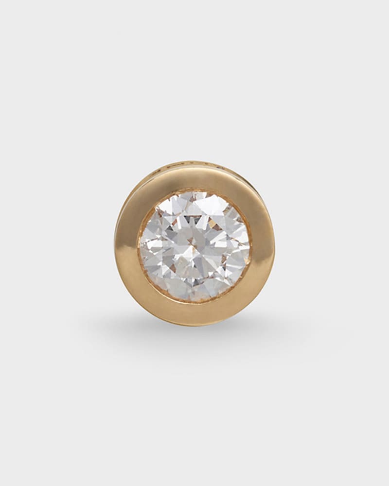 CELINE SENTIMENTAL BRILLANT黄色金镶钻耳钉 - 黃金 - 珠宝 - 1 | CELINE