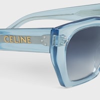 Cat Eye S342 sunglasses in Acetate - Transparent Light Blue -  - 2 | CELINE