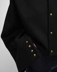 cardigan jacket IN WOOL CLOTH - BLACK -  - 2 | CELINE
