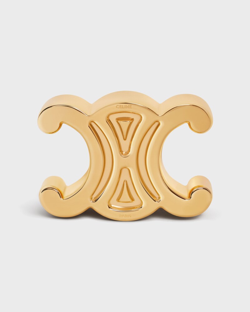 TRIOMPHE PAPERWEIGHT IN STEEL - GOLD - SMALL GIFTS - 1 | CELINE