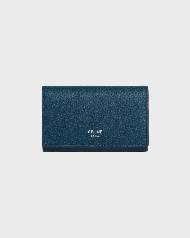 key case IN GRAINED CALFSKIN - TEAL BLUE - OTHER ACCESSORIES - 1 | CELINE