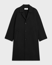 coat IN DOUBLE FACE CASHMERE - BLACK -  - 1 | CELINE