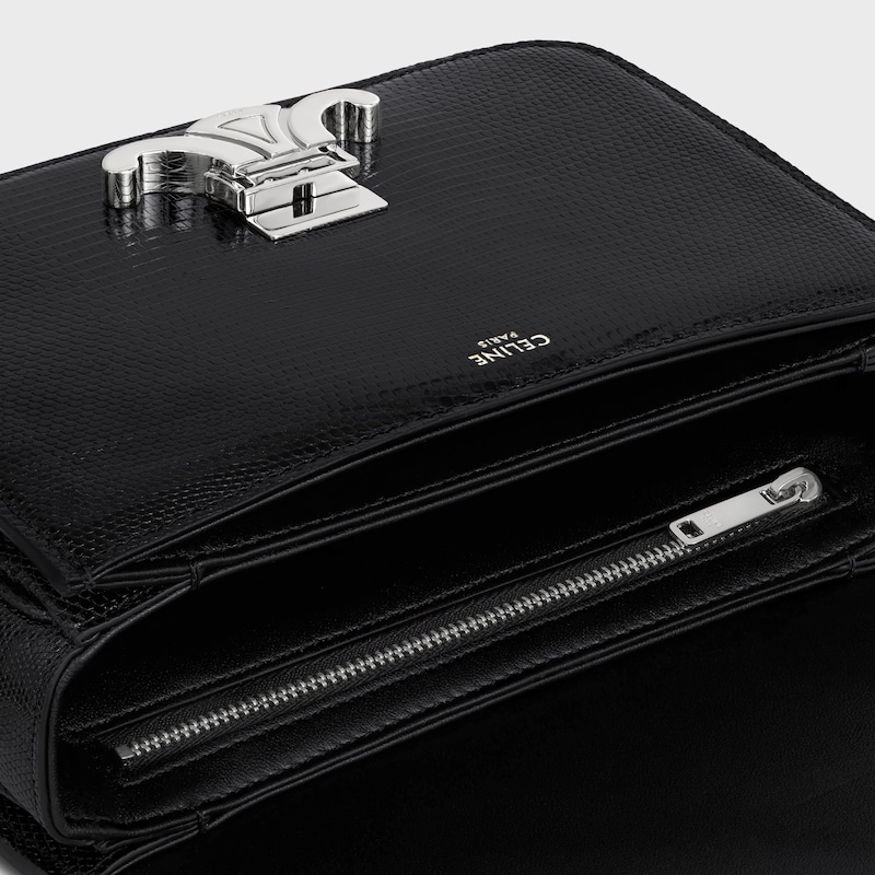 SAC TRIOMPHE TEEN lézard - NOIR - TRIOMPHE - 1 | CELINE