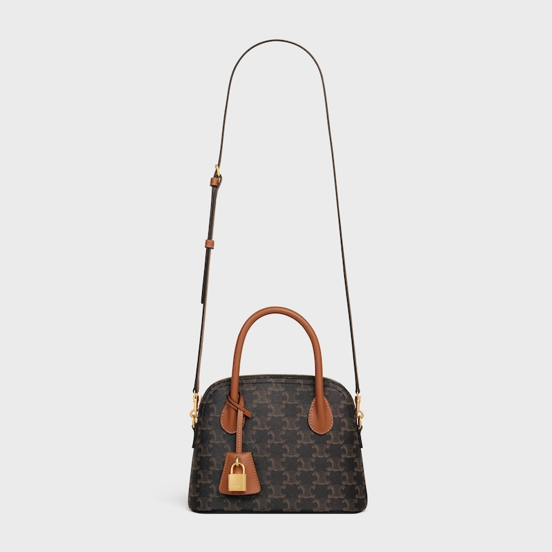 TEEN HONORINE BAG IN Triomphe Canvas and Calfskin - TAN - NEW COLLECTION - 1 | CELINE