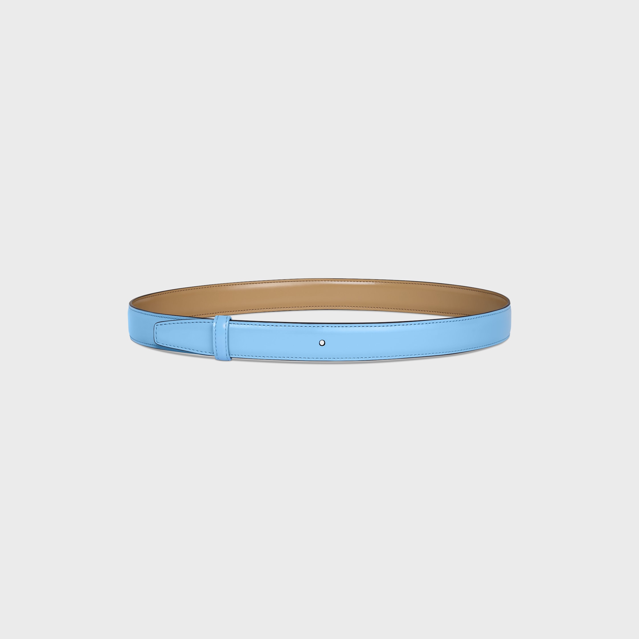 Reversible Strap 25MM IN TAURILLON - SANDCASTLE / SKY BLUE | CELINE