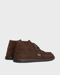 SIROCCO CHUKKA BOOT EM SUEDE CALFSKIN - DARK BROWN -  - 2 | CELINE