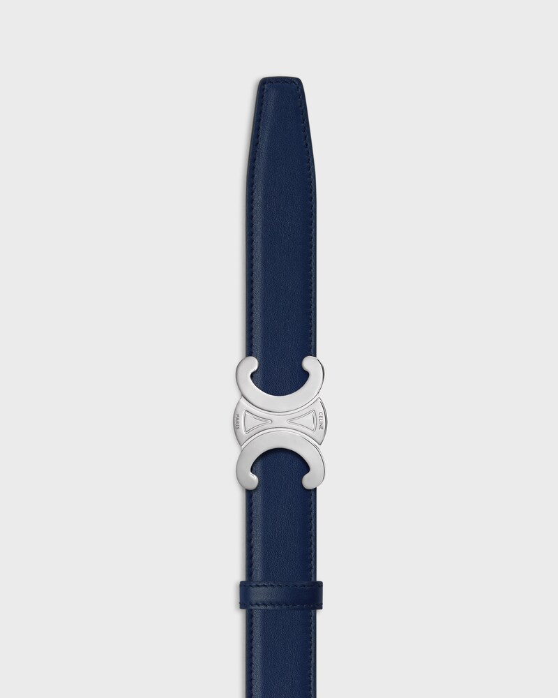 Tracolla reversibile da 25 mm in pelle di vitello liscia e granata -  -  - 1 | CELINE