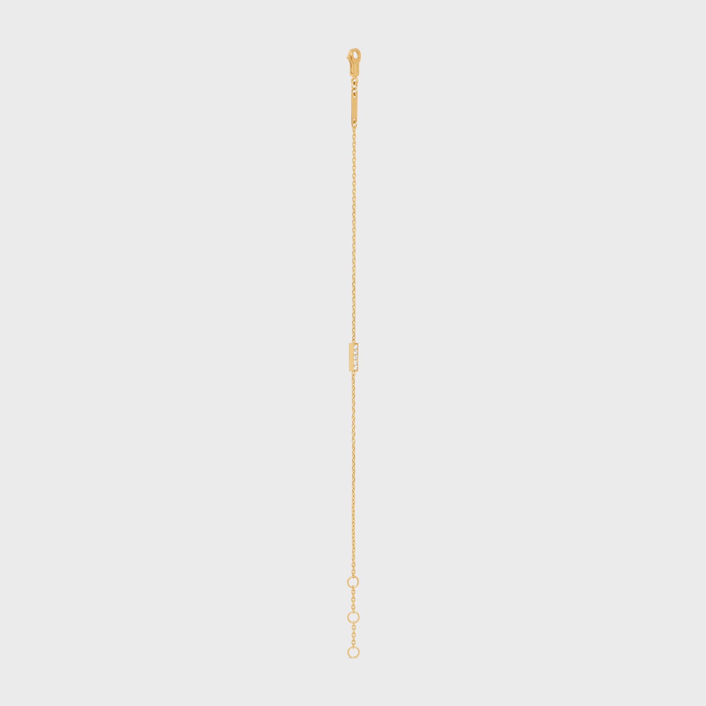 Celine Line Bracelet in Yellow Gold and Diamonds - Yellow Gold