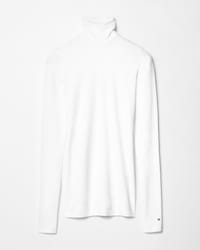 high neck top IN cotton jersey - OPTIC WHITE -  - 1 | CELINE