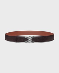Reversible Strap 30MM IN Smooth and Grained Calfskin -  -  - 2 | CELINE