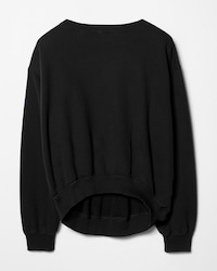 sweatshirt IN cotton fleece - BLACK/ DENIM BLUE -  - 2 | CELINE