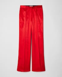 ethan trousers IN satin - RED -  - 1 | CELINE