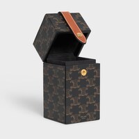 Case 1 Perfume 200ML in Triomphe Canvas and Natural Calfskin - Tan - TRIOMPHE CANVAS COLLECTION - 2 | CELINE