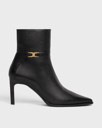 BOTTINE ZIPPÉE AVEC TRIOMPHE CELINE VERNEUIL CUIR DE VEAU - Noir -  - 1 | CELINE