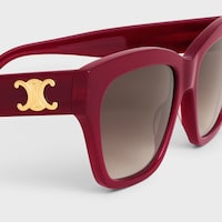 Triomphe 09 Sunglasses in Acetate - MILKY BURGUNDY -  - 2 | CELINE