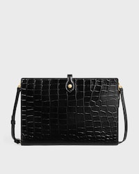 notebook moyen modèle  VEAU embossé façon crocodile - Noir - MINI SACS - 1 | CELINE