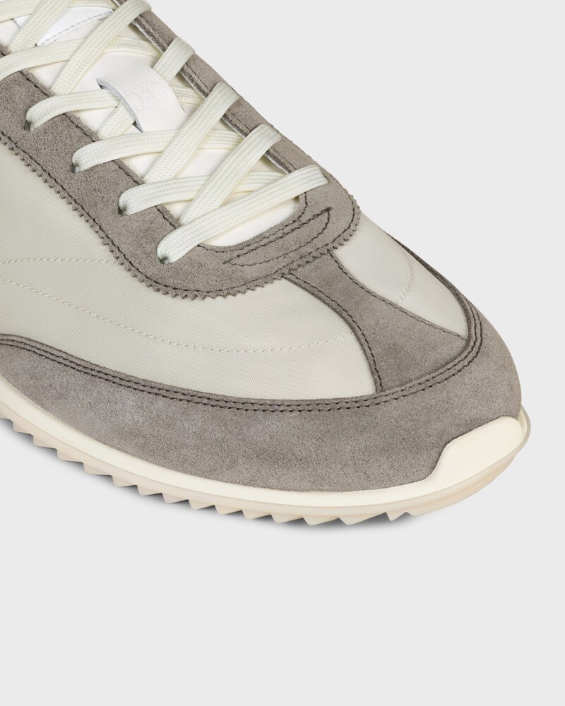 SNEAKER RACER EN NYLON, CUIR DE VEAU VELOURS ET CUIR DE VEAU - Gris -  - 1 | CELINE