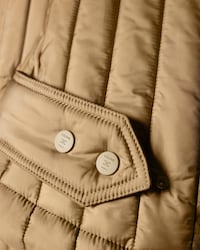 quilted coat IN light nylon - SAND -  - 2 | CELINE