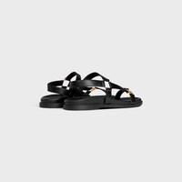 MAUD SANDAL WITH TRIOMPHE IN CALFSKIN - BLACK -  - 2 | CELINE