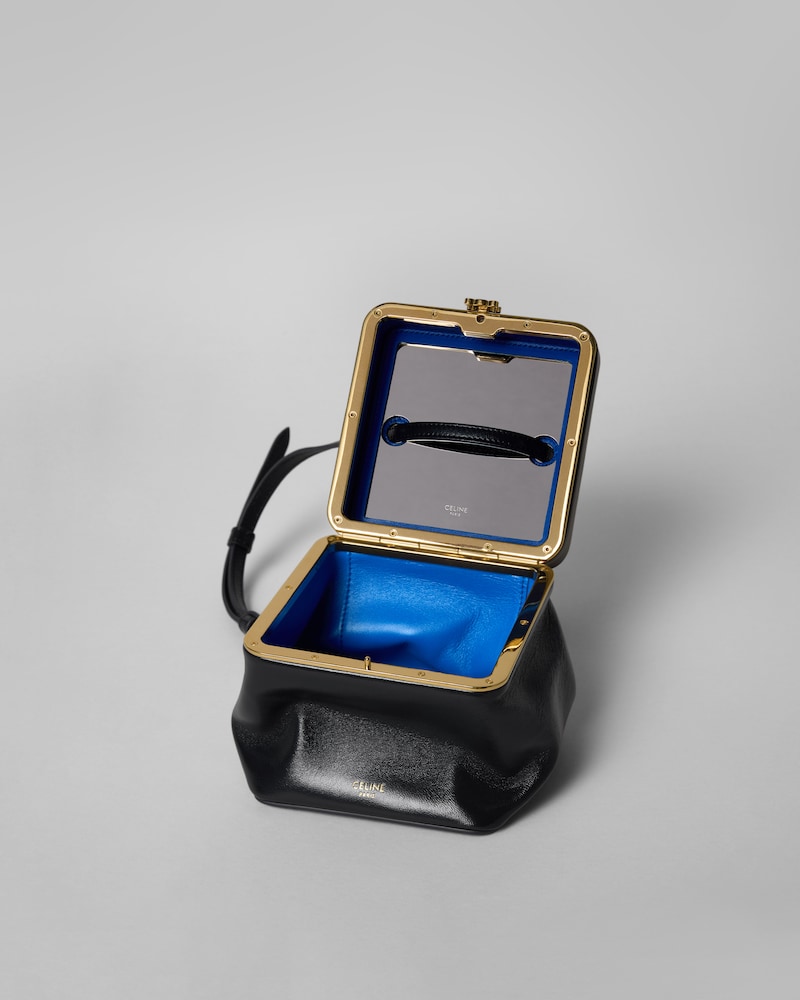CUBE IN GLOSSY LAMBSKIN - INK BLUE - ALL BAGS - 1 | CELINE