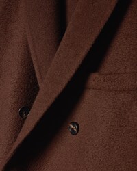 coat IN double-face cashmere - GIANDUJA -  - 2 | CELINE