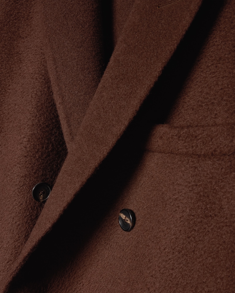 coat IN double-face cashmere - GIANDUJA -  - 1 | CELINE