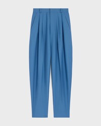 montauk trousers IN mohair wool - AZURE -  - 1 | CELINE
