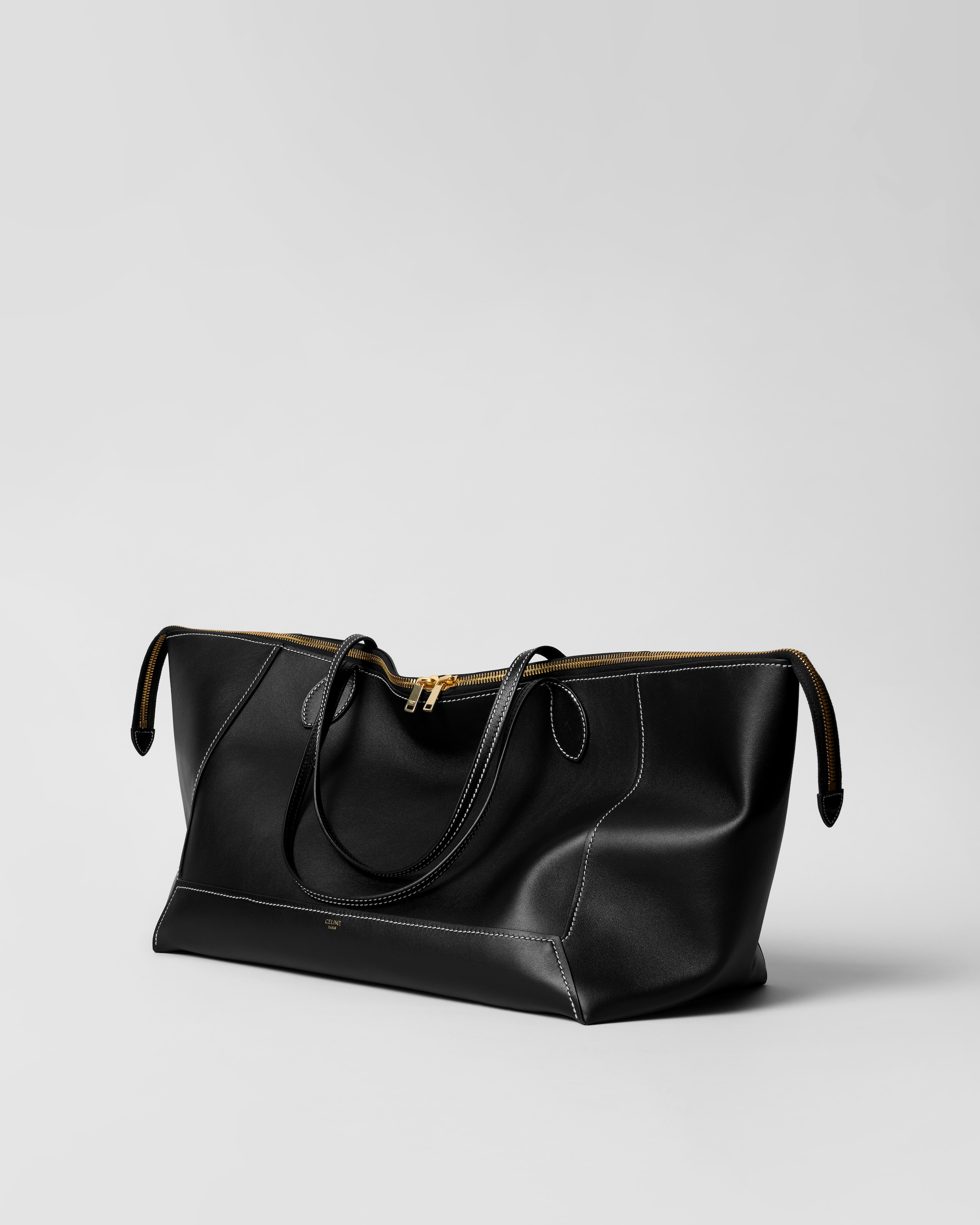 CELINE ブラック ケース ZIP BOX CABAS IN SMOOTH CALFSKIN - BLACK | CELINE