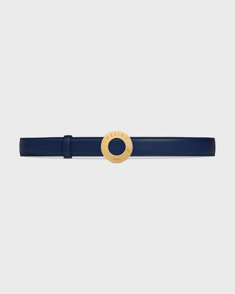 Tracolla reversibile da 25 mm in pelle di vitello liscia e granata -  -  - 1 | CELINE