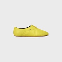BALLET LACE-UP SHOE IN LAMBSKIN - BRIGHT YELLOW -  - 1 | CELINE
