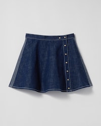 peplum skirt IN LIGHTWEIGHT cotton DENIM - RINSED -  - 1 | CELINE