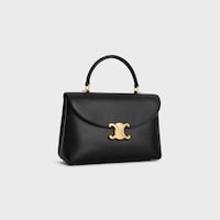 MEDIUM NINO BAG IN SUPPLE GRAINED CALFSKIN - BLACK - EVENING - 2 | CELINE