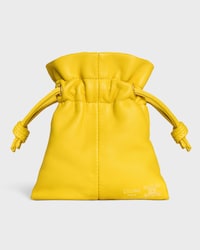 MICRO CRYSTAL POUCH IN SMOOTH LAMBSKIN - ULTRA YELLOW - ACCESSORIES - 1 | CELINE