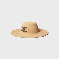 triomphe hat IN raffia - NATURAL/BROWN -  - 2 | CELINE