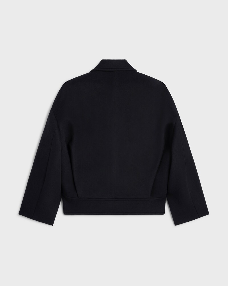 jacket IN double-face wool cashmere - BLACK -  - 1 | CELINE