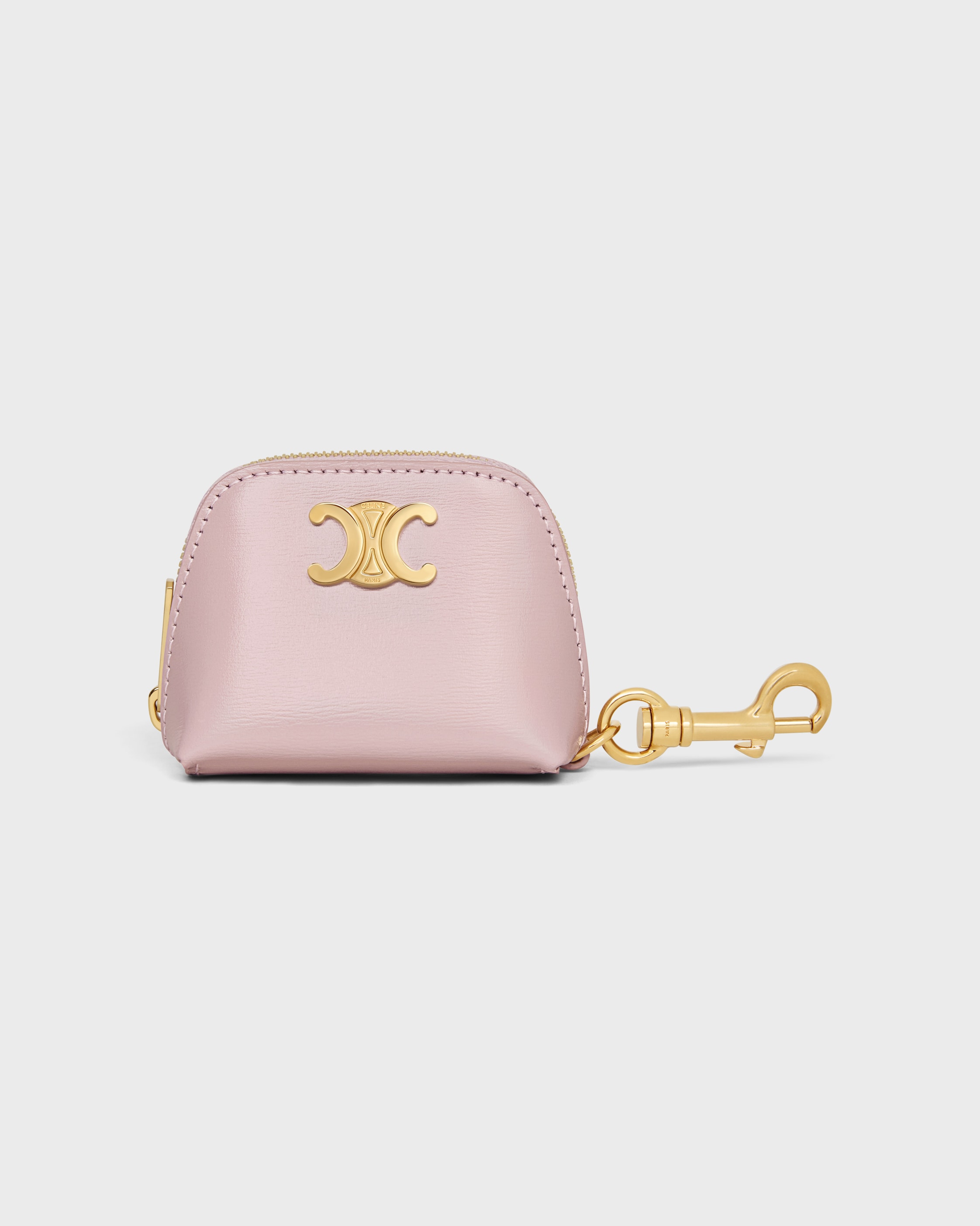 MICRO TRIOMPHE CHARM IN SHINY CALFSKIN - BLEACHED PINK | CELINE