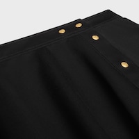 skirt IN cotton twill - BLACK -  - 2 | CELINE
