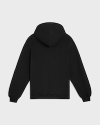 zipped hoodie IN cotton fleece - BLACK / WHITE -  - 2 | CELINE