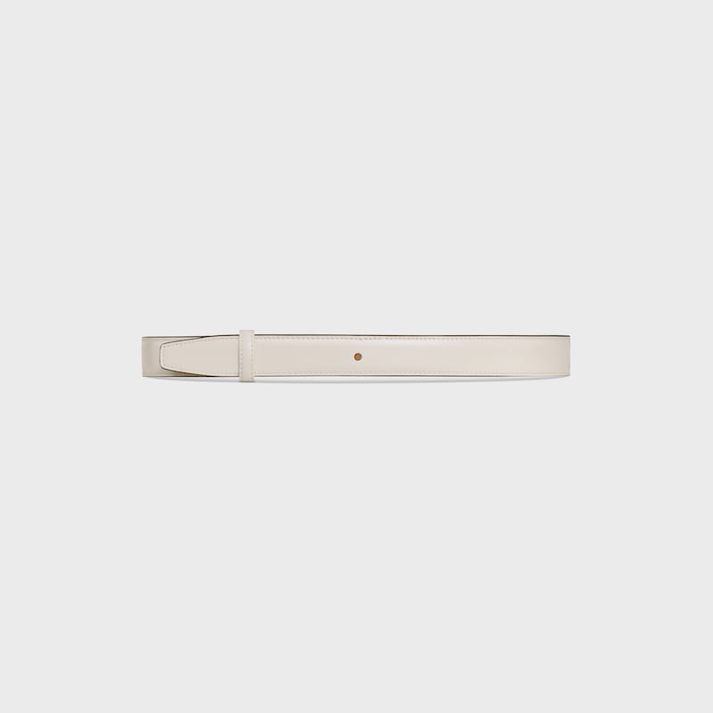 lanière de ceinture réversible 25MM TAURILLON - TAN / RICE -  - 1 | CELINE
