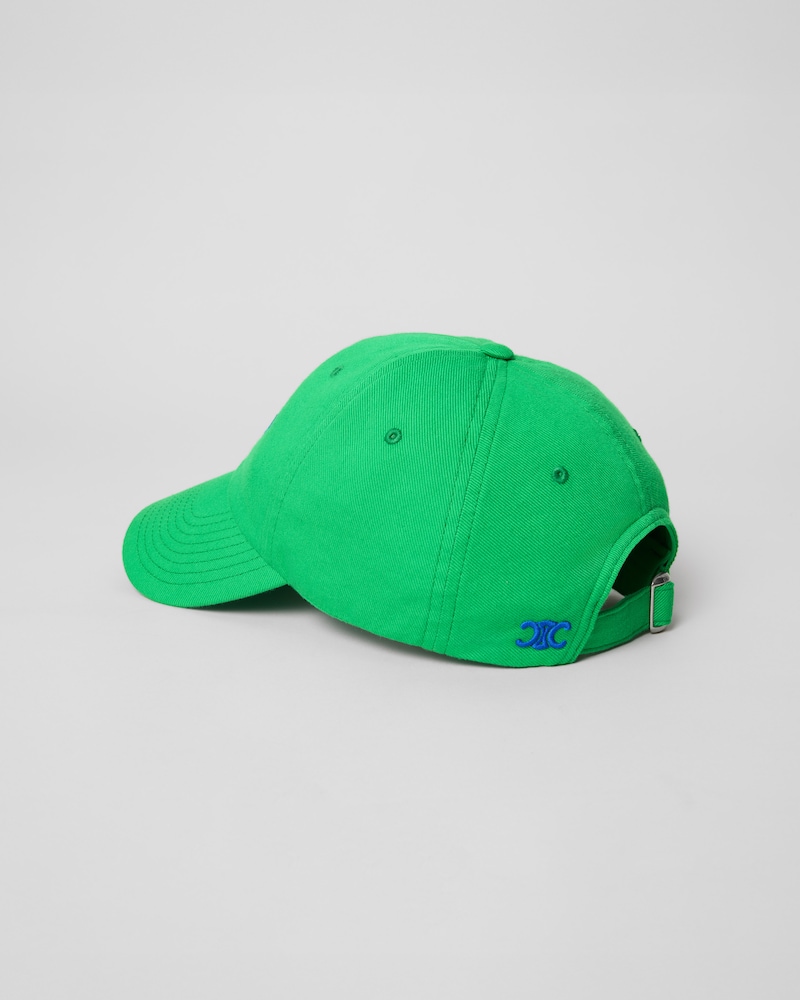 celine richelieu cap IN light cotton twill - SPRITE GREEN -  - 1 | CELINE