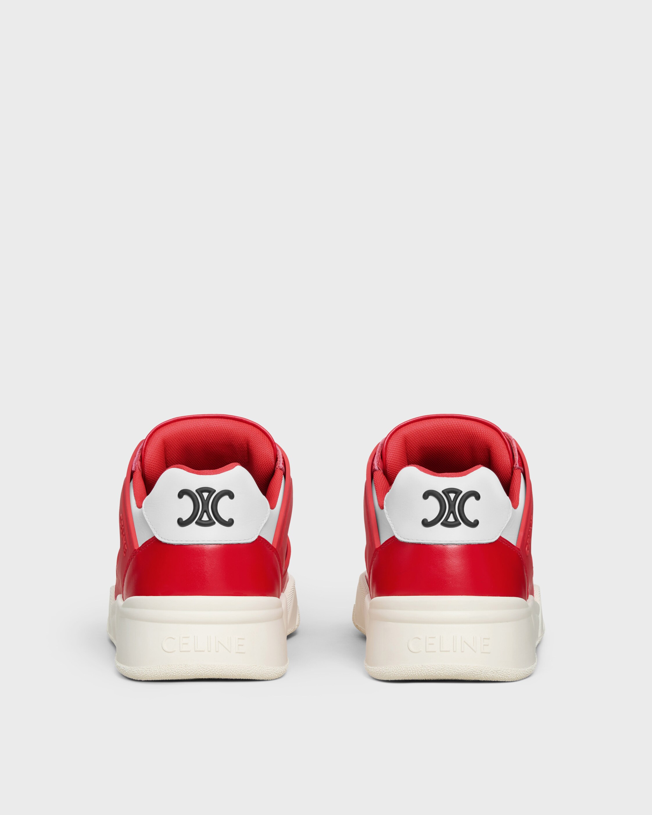 SNEAKER TRAINER CT-09 IN CALFSKIN AND MESH - RED / WHITE | CELINE