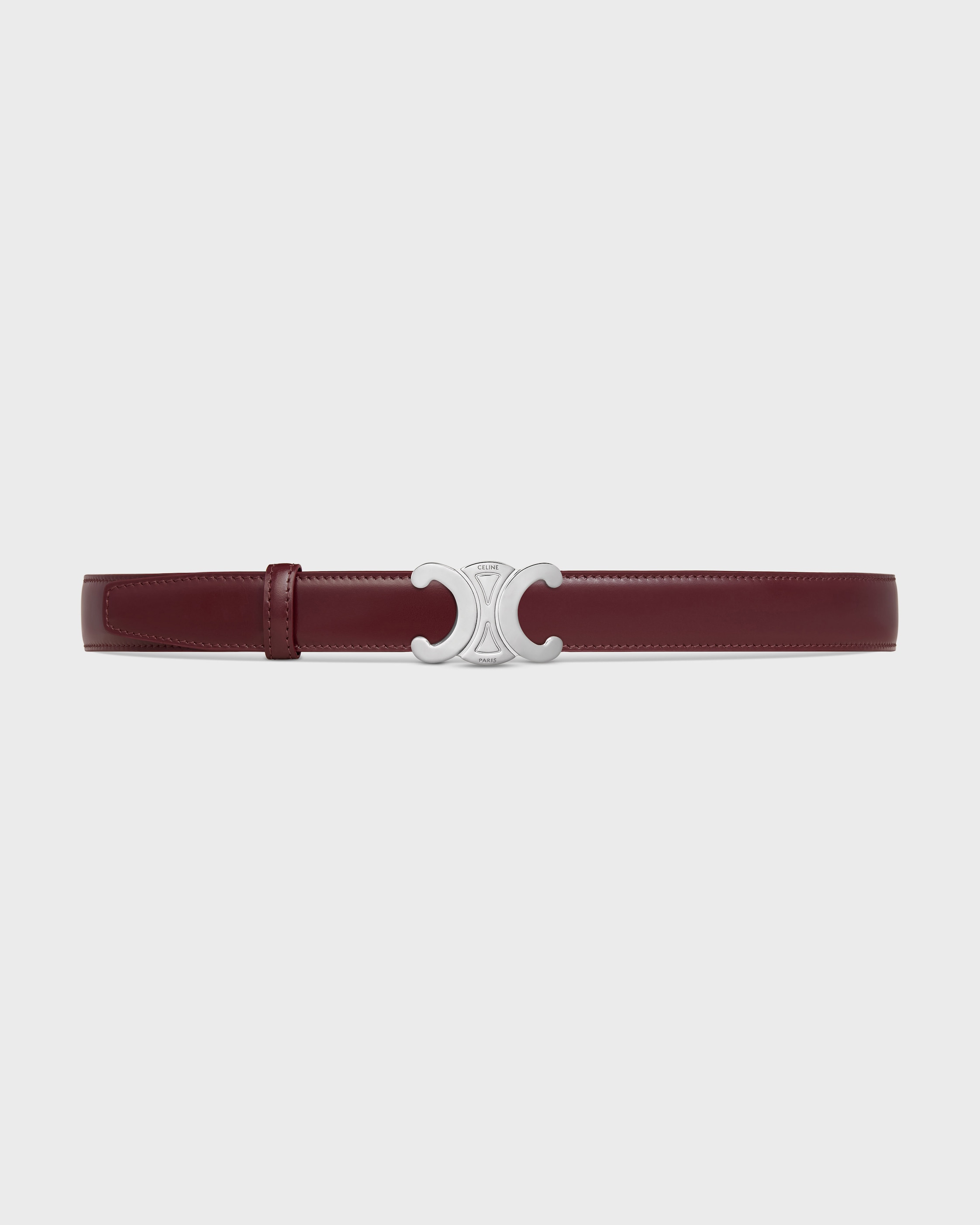 【さくら】CELINE リバーシブルベルト TRIOMPHE BUCKLE & REVERSIBLE STRAP 25MM - SYRAH / ULTRA RED | CELINE