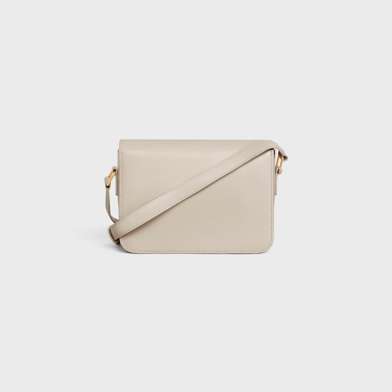 Teen Triomphe Bag in shiny calfskin - LIGHT STONE - TRIOMPHE - 1 | CELINE