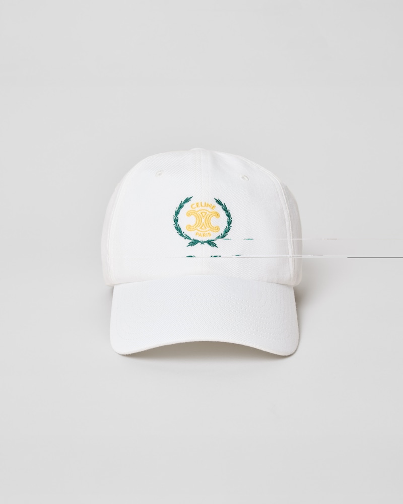 richelieu cap IN light cotton twill - WHITE -  - 1 | CELINE